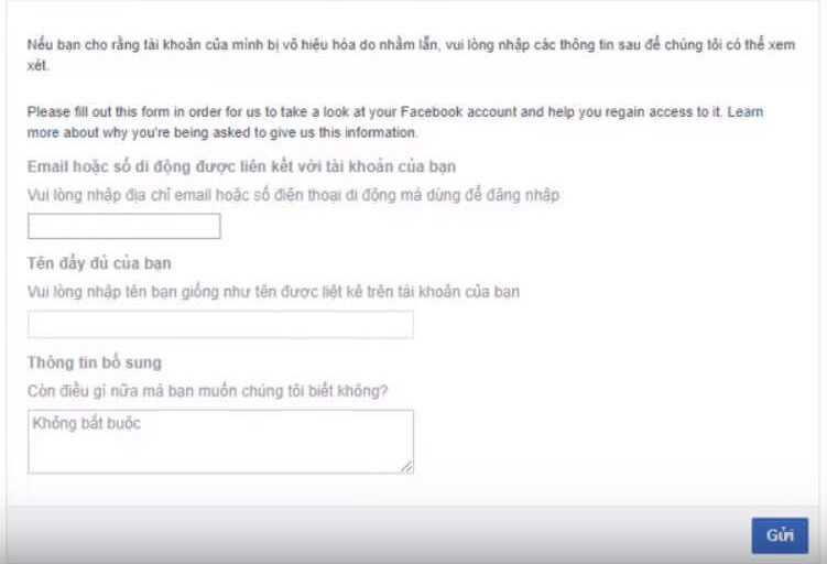 Hướng dẫn chi tiết cách mở khóa tài khoản facebook bị khóa vĩnh viễn