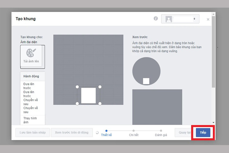 Cách tạo khung avatar facebook trên máy tính