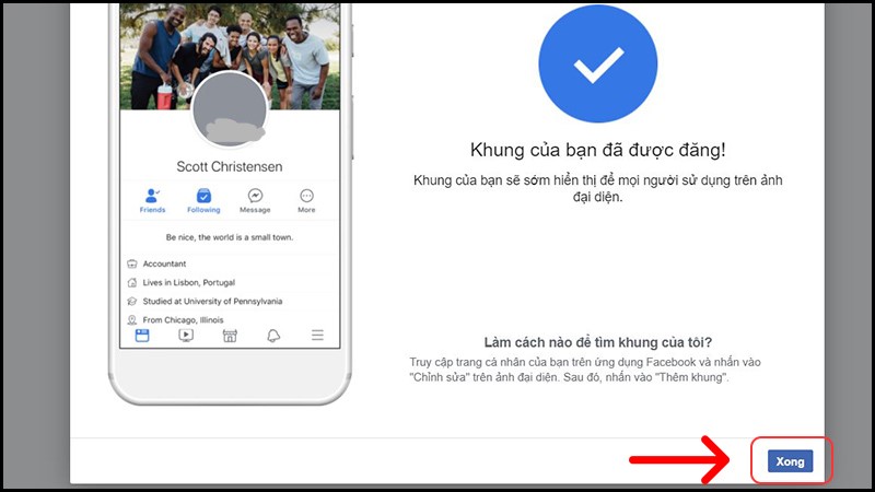 Cách tạo khung avatar facebook trên máy tính