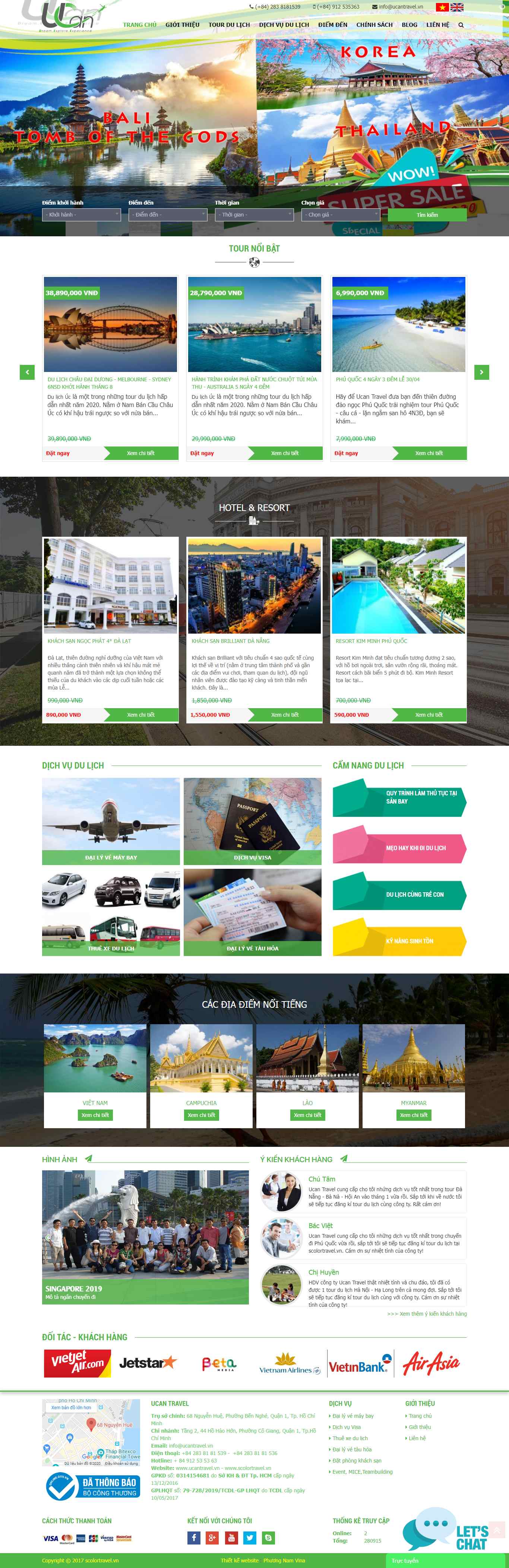 Thiết Kế Landing Page tour du lịch