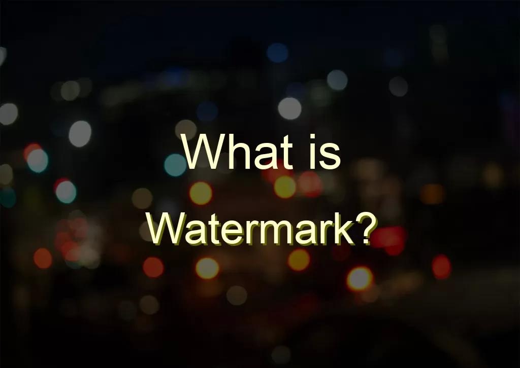 watermark la gi 10