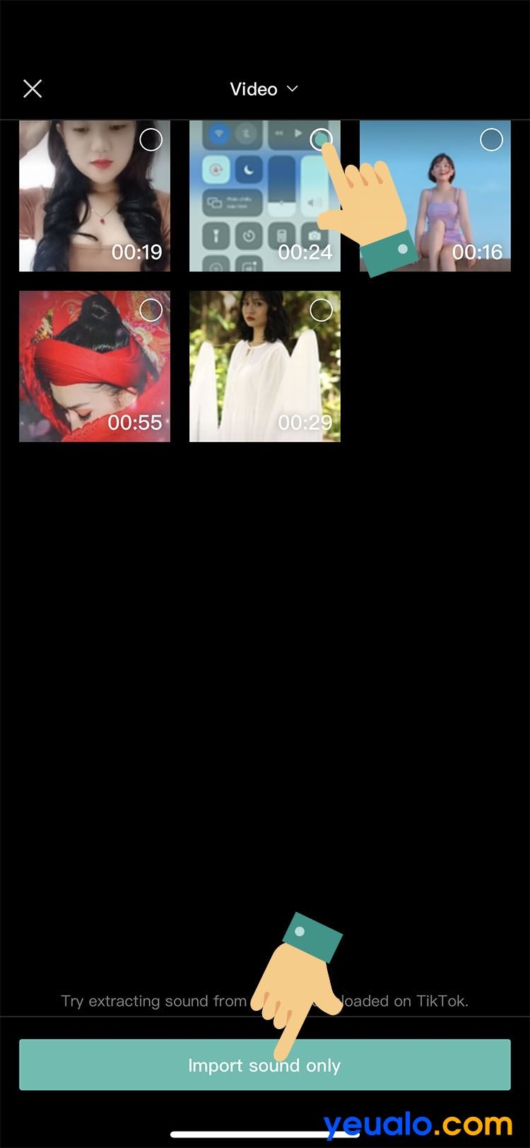 Cách ghép giọng chị Google vào video TikTok trên iPhone 10