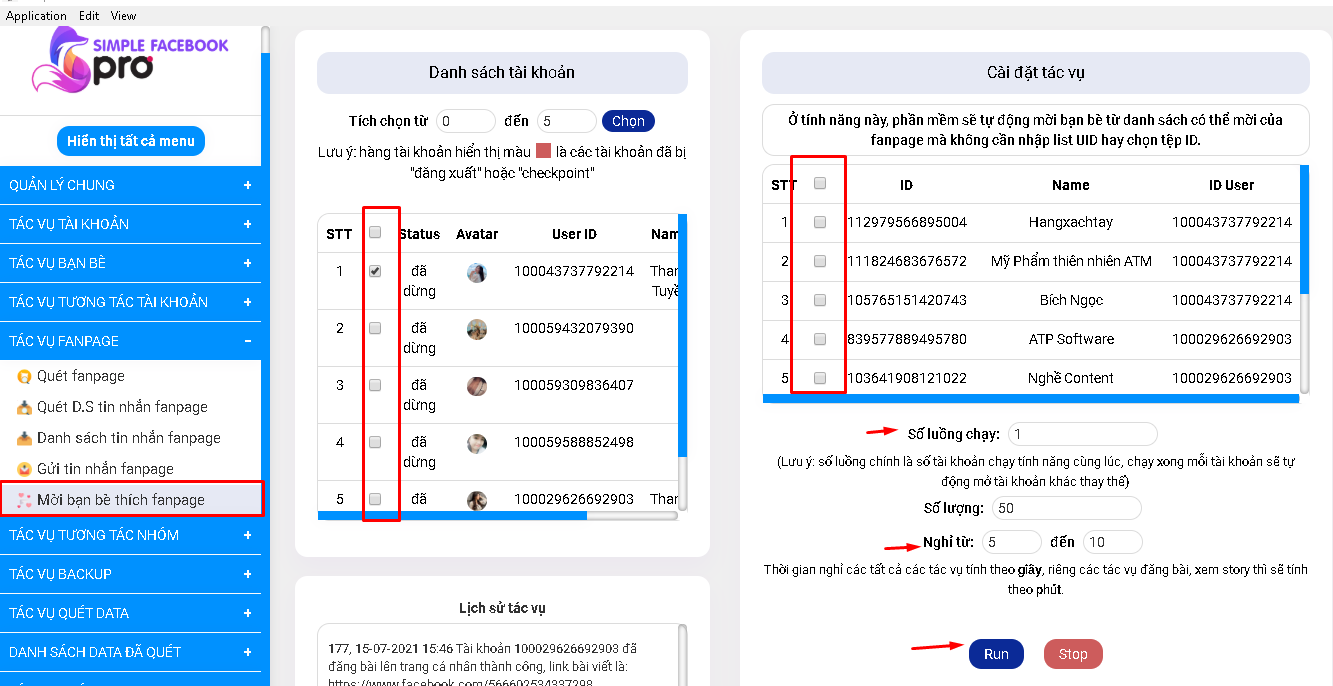 phần mềm bán hàng facebook Simple FB Pro