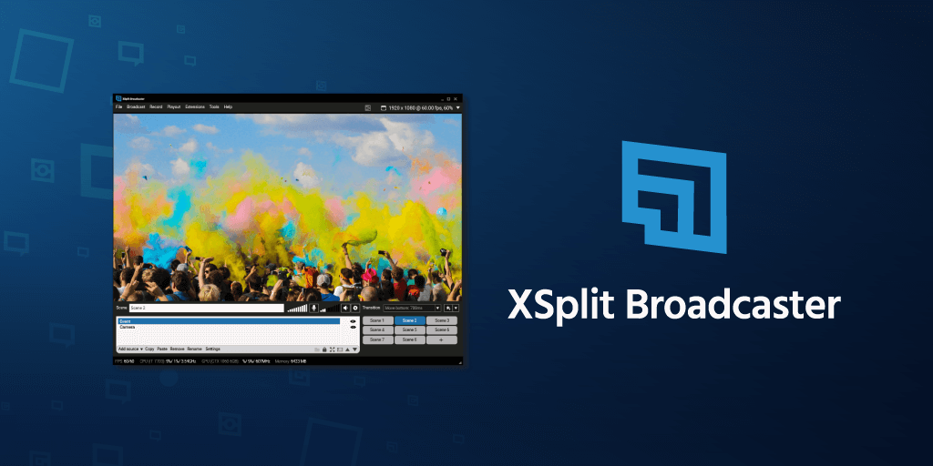 xSplit Broadcaster - Phần mềm Live stream video trực tiếp trên Youtube, Facebook