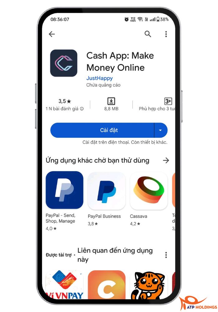 Cash App - Xem Video kiếm tiền Online