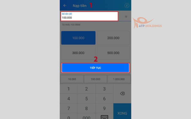 Cách nạp tiền vào tài khoản zalo pay