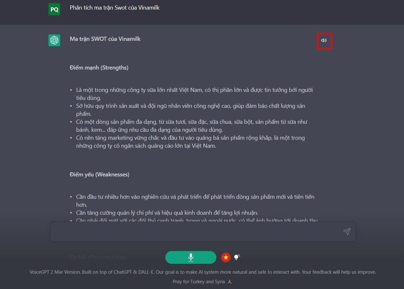 nghe chatgpt trả lời bằng âm thanh