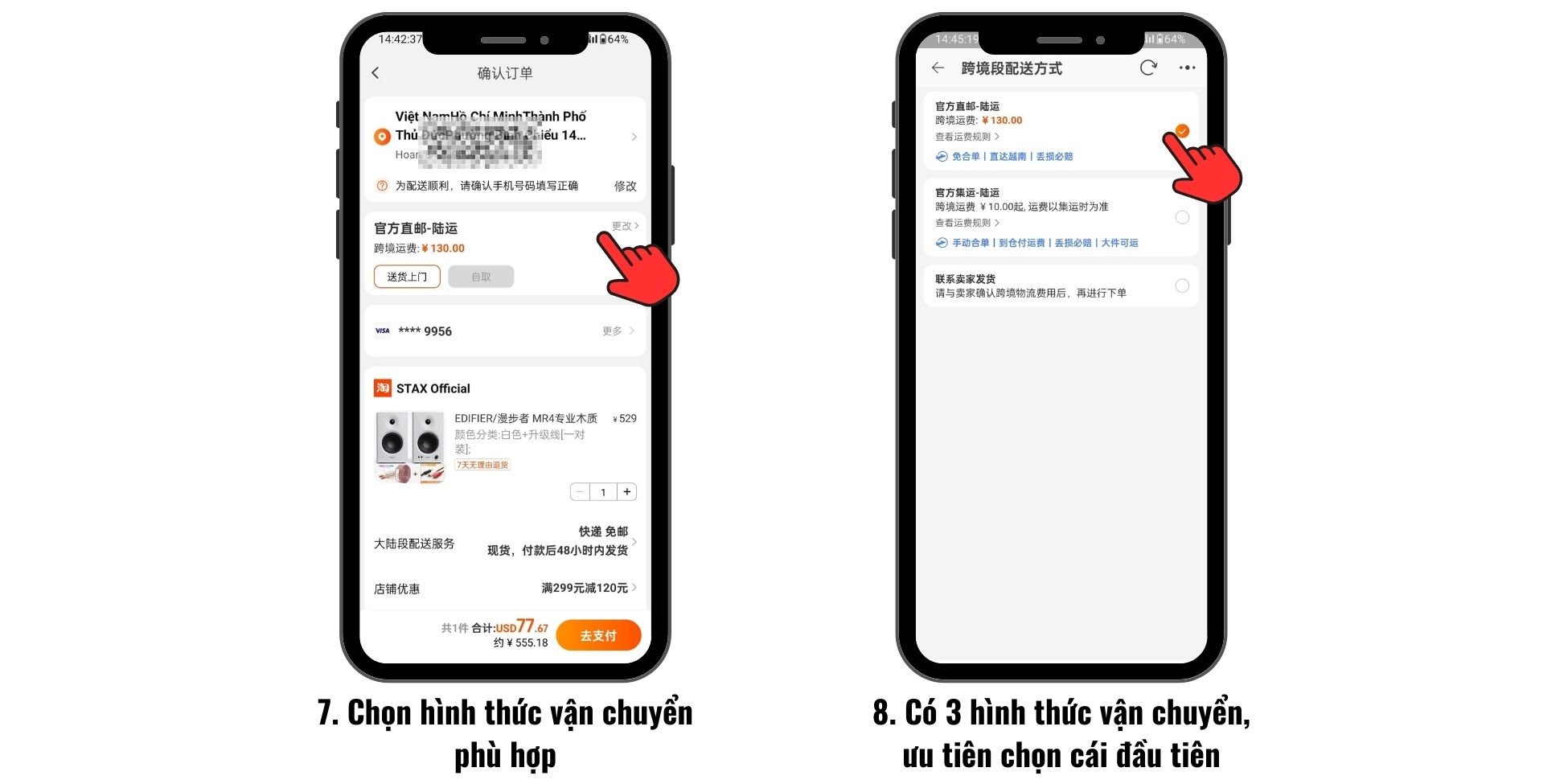 truy trình mua hàng taobao không qua trung gian