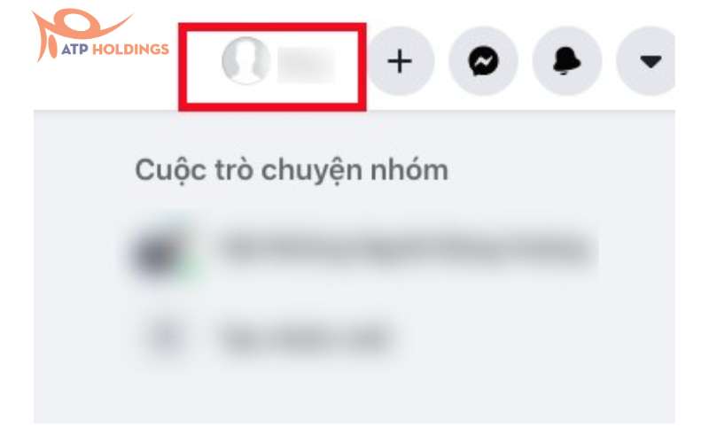 Mở Facebook và nhấn vào ảnh đại diện