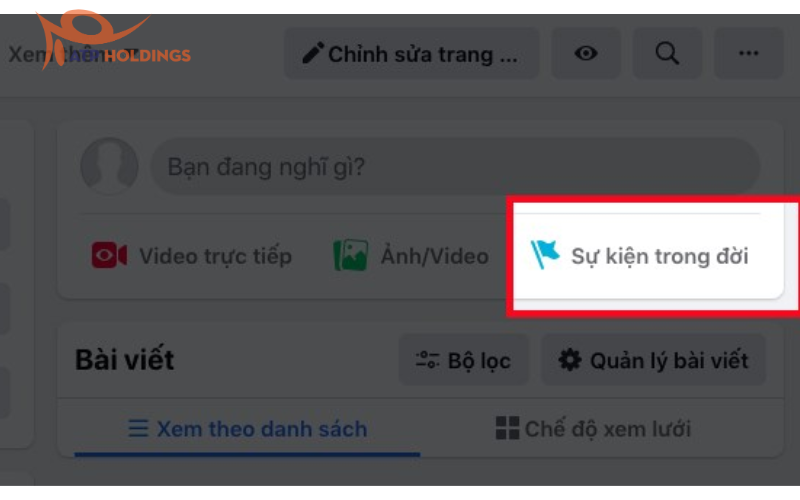 chọn Tạo sự kiện riêng.