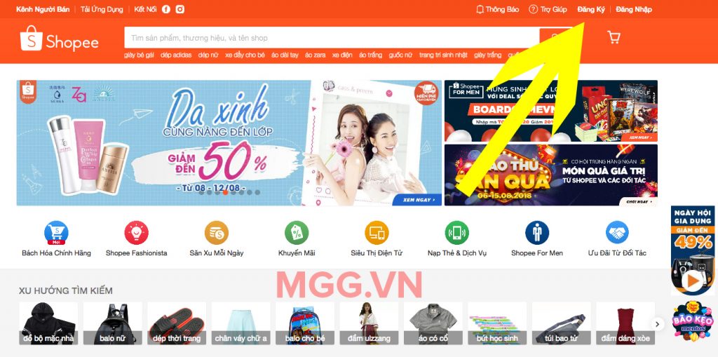 Đăng ký bán hàng trên Shopee