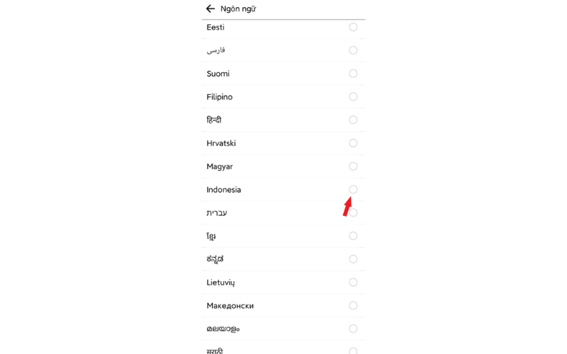 ngôn ngữ "Indonesia".