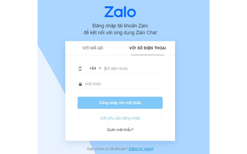 Sử dụng Zalo Web: