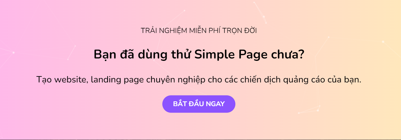 call to acton trên landing page