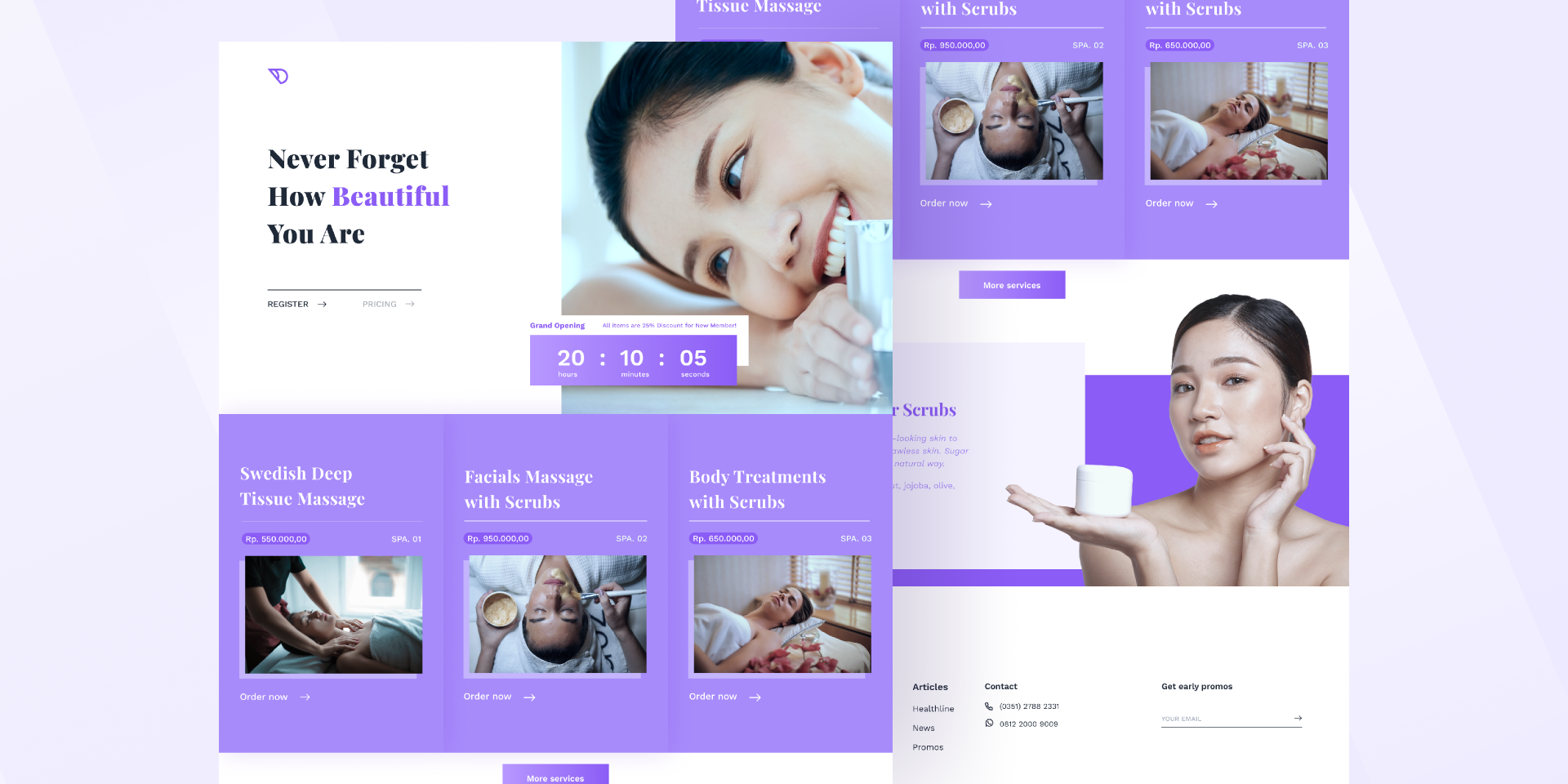 Landing page spa