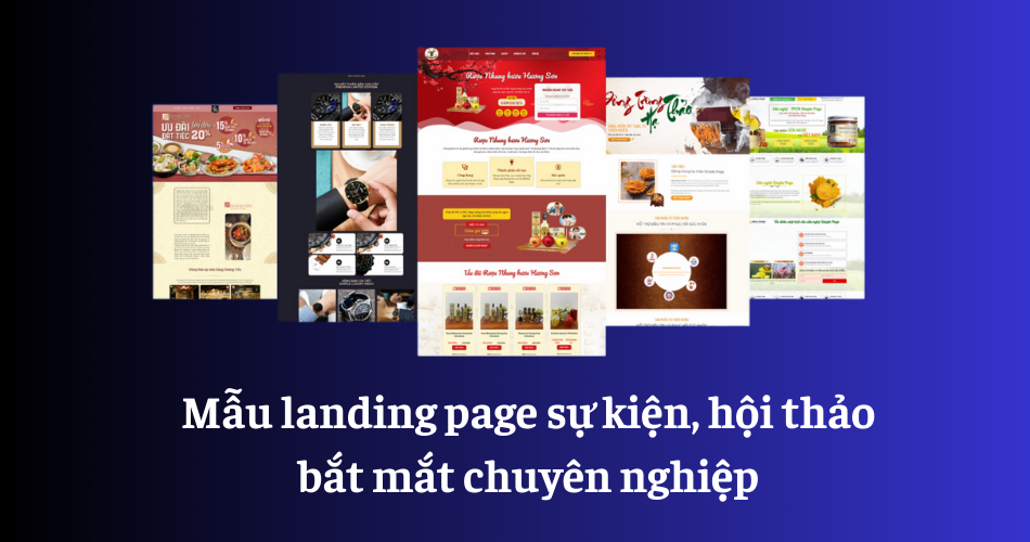 Mẫu Landing page sự kiện