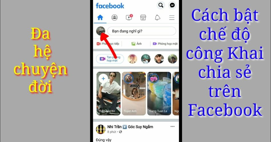 cách bật chế độ chia sẻ công khai trên facebook