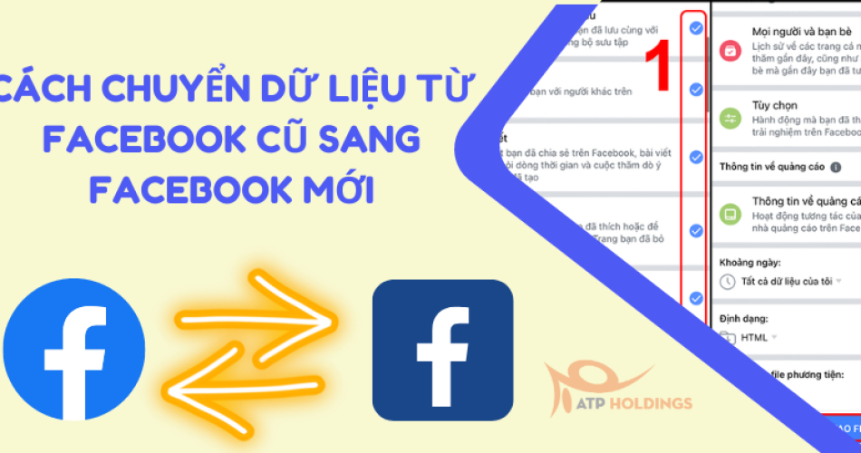 Cách chuyển dữ liệu từ facebook cũ sang facebook mới