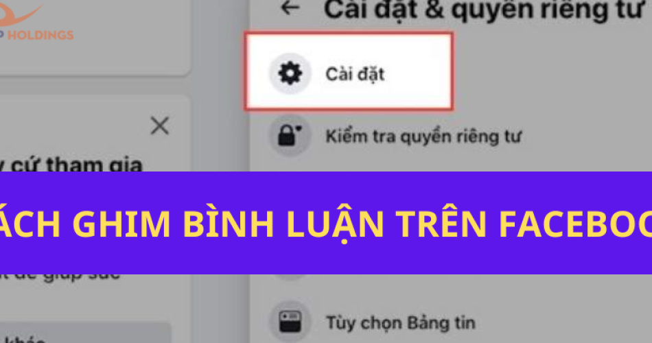 cách ghim bình luận trên facebook