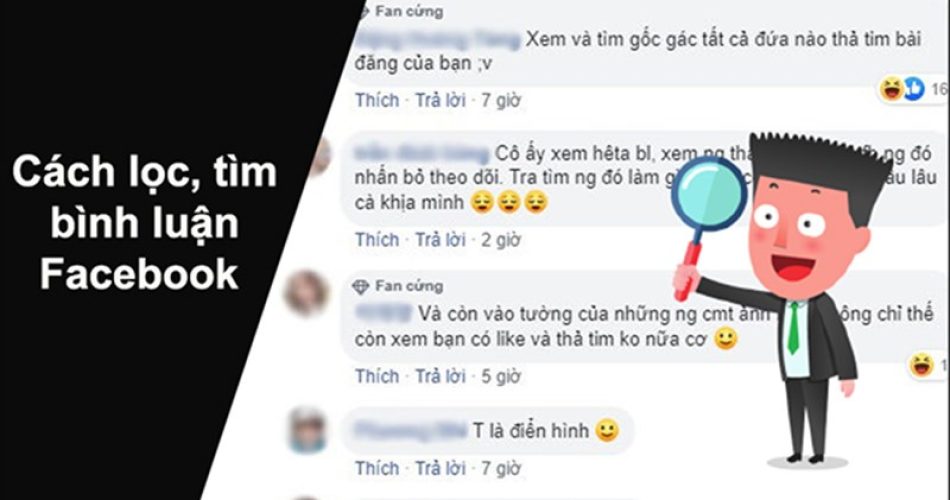 cách lọc comment trên facebook