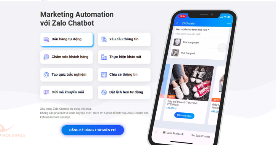 cách tạo chatbot trên zalo