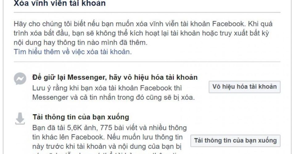 cách xóa tài khoản facebook khi không đăng nhập được