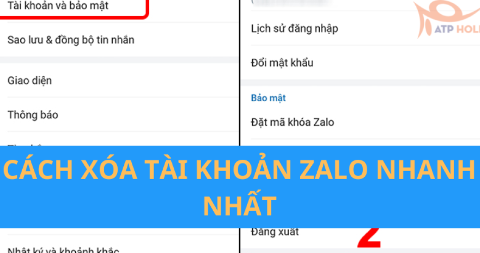 Cách xóa tài khoản zalo