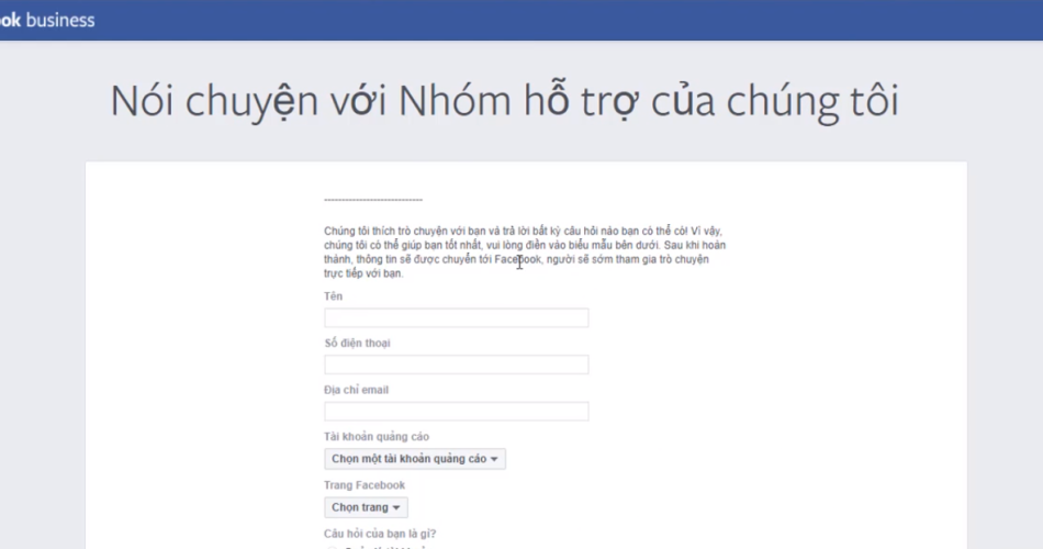 chat support fb