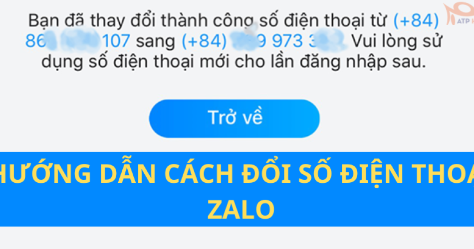 Đổi số điện thoại zalo