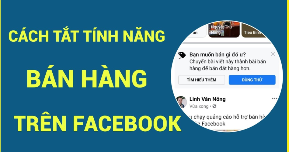 Cách tắt bán hàng định dạng trên facebook