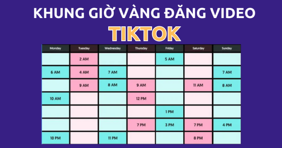 khung giờ vàng đăng TikTok